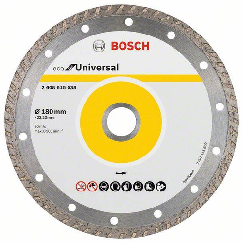 Diamentowa tarcza tnąca ECO for Universal 180x22,23x2,6 Bosch 2608615038 - obrazek 1
