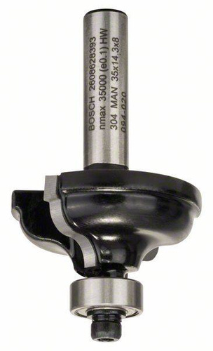 Frez do kształtowania krawędzi A, 8 mm, R1 4,8 mm, B 11 mm, L 14,3 mm, G 57 mm Bosch 2608628393 - obrazek 1