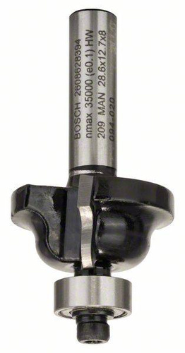 Frez do kształtowania krawędzi B, 8 mm, R1 4 mm, B 8 mm, L 12,4 mm, G 54 mm Bosch 2608628394 - obrazek 1