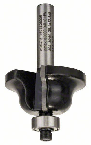 Frez do kształtowania krawędzi B, 8 mm, R1 6,3 mm, B 12,7 mm, L 17 mm, G 61 mm Bosch 2608628395 - obrazek 1