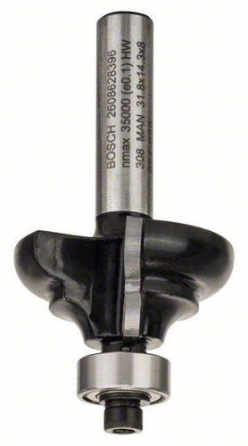Frez do kształtowania krawędzi C, 8 mm, R1 4,8 mm, B 9,5 mm, L 14 mm, G 57 mm Bosch 2608628396 - obrazek 1