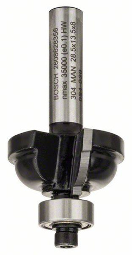 Frez do kształtowania krawędzi F, 8 mm, R1 6,3 mm, D 28,5 mm, L 13,2 mm, G 54 mm Bosch 2608628356 - obrazek 1