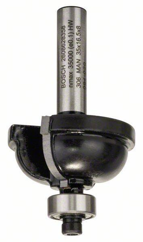Frez do kształtowania krawędzi F, 8 mm, R1 9,5 mm, D 35 mm, L 16,2 mm, G 59 mm Bosch 2608628358 - obrazek 1