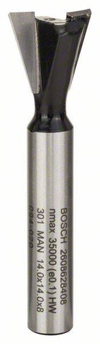 Frez do połączeń na wczepy, 8 mm, D1 14 mm, L 14 mm, G 55 mm, 15° Bosch 2608628408 - obrazek 1