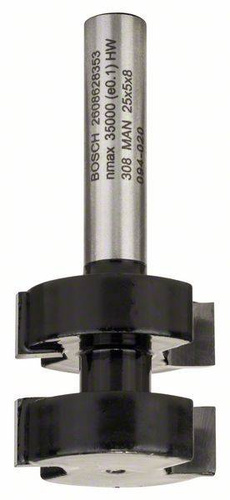 Frez do połączeń pióro-wpust, 8 mm, D1 25 mm, L 5 mm, G 58 mm Bosch 2608628353 - obrazek 1