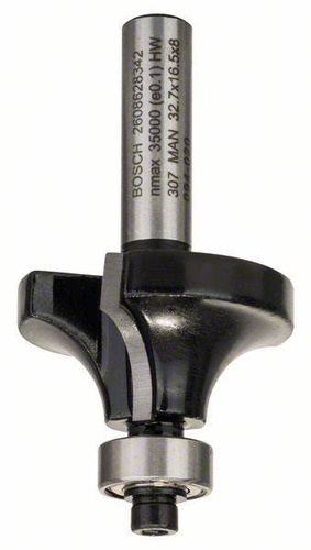 Frez do zaokrągleń, 8 mm, R1 10 mm, L 16,5 mm, G 57 mm Bosch 2608628342 - obrazek 1