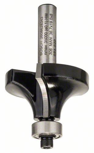 Frez do zaokrągleń Bosch 8 mm, R1 12 mm, L 19 mm, G 60 mm 2608628343