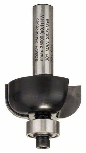 Frez do żłobienia, 8 mm, R1 8 mm, D 28,7 mm, L 13 mm, G 54 mm Bosch 2608628363 - obrazek 1