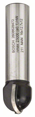 Frez promieniowy wypukły, 12 mm, R1 8 mm, D 16 mm, L 12,7 mm, G 54 mm Bosch 2608628472 - obrazek 1