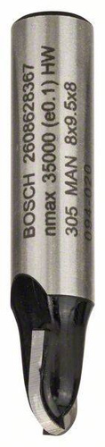 Frez promieniowy wypukły, 8 mm, R1 4 mm, D 8 mm, L 9,2 mm, G 40 mm Bosch 2608628367 - obrazek 1