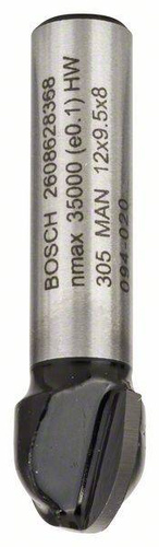 Frez promieniowy wypukły, 8 mm, R1 6 mm, D 12 mm, L 9,2 mm, G 40 mm Bosch 2608628368 - obrazek 1