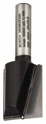Frez prosty, 8 mm, D1 20 mm, L 24,6 mm, G 56 mm Bosch 2608628390 - obrazek 1