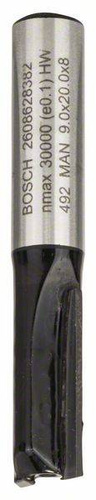 Frez prosty, 8 mm, D1 9 mm, L 19,6 mm, G 51 mm Bosch 2608628382 - obrazek 1