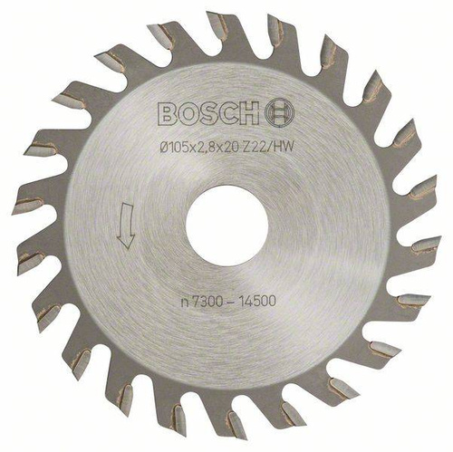 Frez tarczowy, 22, 20 mm, 2,8 mm Bosch 3608641002 - obrazek 1
