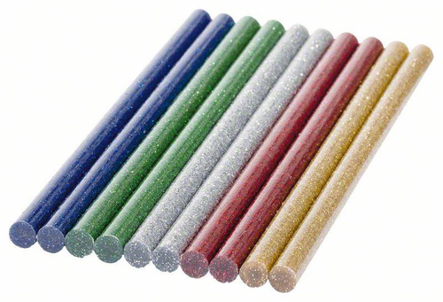 Klej topliwy Glitter 7 mm10 szt., brokatowy Bosch 2609256D31 - obrazek 1