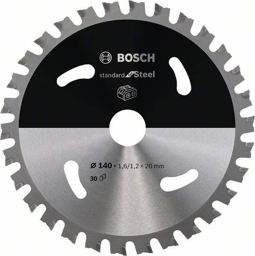 Ostrze do piły tarczowej bezprzewodowej Standard for Steel 140 x 1,6 / 1,1 x 20 T30 Bosch 2608837747 - obrazek 1