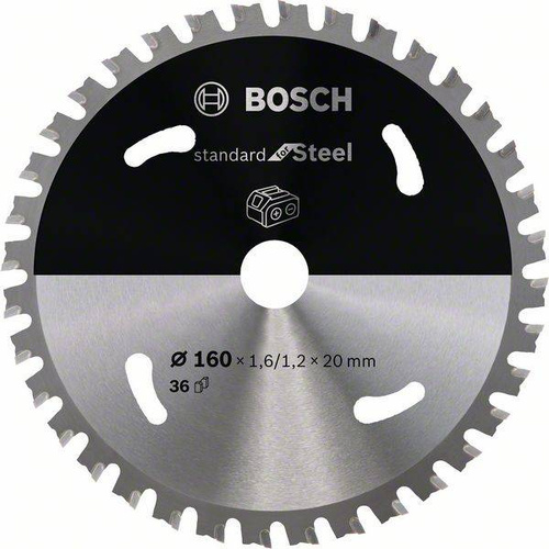 Ostrze do piły tarczowej bezprzewodowej Standard for Steel 160 x 1,6 / 1,1 x 20 T36 Bosch 2608837749 - obrazek 1