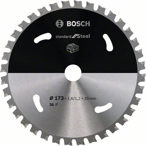 Ostrze do piły tarczowej bezprzewodowej Standard for Steel 173 x 1,6 / 1,1 x 20 T36 Bosch 2608837750 - obrazek 1