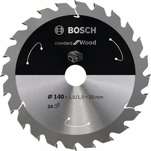 Ostrze do piły tarczowej bezprzewodowej Standard for Wood 140 x 1,5 / 1 x 20 T24 Bosch 2608837671 - obrazek 1
