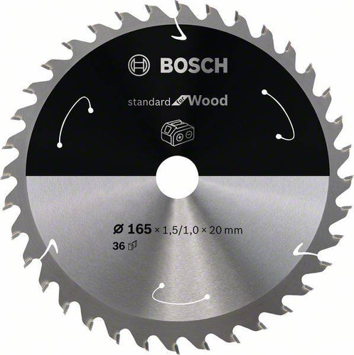 Ostrze do piły tarczowej bezprzewodowej Standard for Wood 165 x 1,5 / 1 x 20 T36 Bosch 2608837686 - obrazek 1