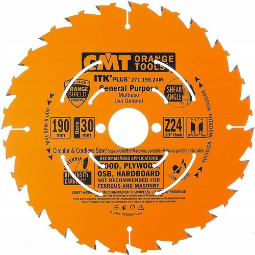 Piła tarczowa CMT 271.190.24M - obrazek 1