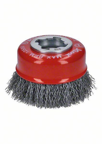 Szczotka garnkowa z systemem X-LOCK, falista, 75, stalowa Bosch 2608620725 - obrazek 1