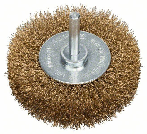 Szczotka tarczowa z drutu falistego 75 × 0,2 mm mosiądzowana Bosch 2608622054 - obrazek 1