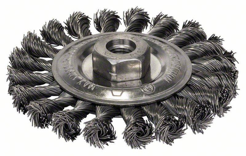 Szczotka tarczowa z drutu plecionego 115 mm stalowa Bosch 2608622059 - obrazek 1