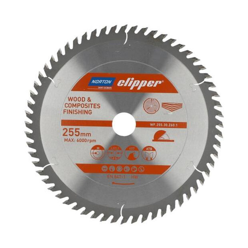 TCT WOOD FINISHING 255x3.2/2.2x30 Z60 - obrazek 1