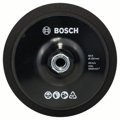 Talerz oporowy M14,150 mm, z systemem mocowania na rzepy Bosch 2608612027 - obrazek 1