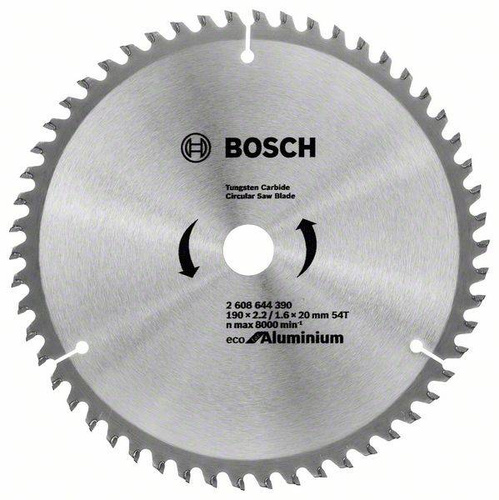 Tarcza Eco for Aluminium do pił ręcznych 190x20 Bosch 2608644390 - obrazek 1