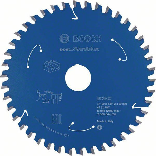 Tarcza Expert for Aluminium do bezprzewodowych pił ręcznych 120x20 Bosch 2608644534 - obrazek 1