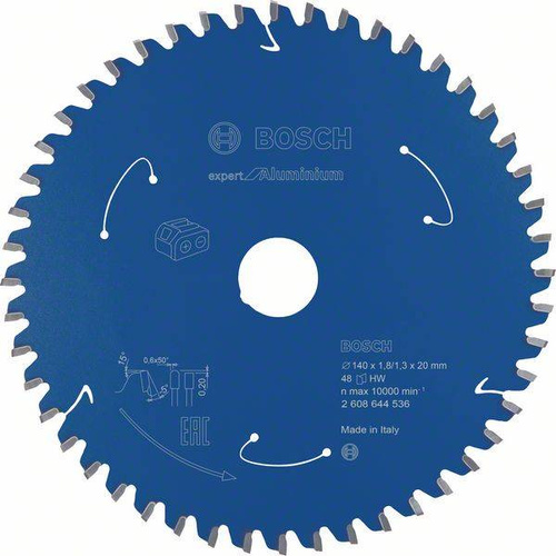 Tarcza Expert for Aluminium do bezprzewodowych pił ręcznych 140x20 Bosch 2608644536 - obrazek 1