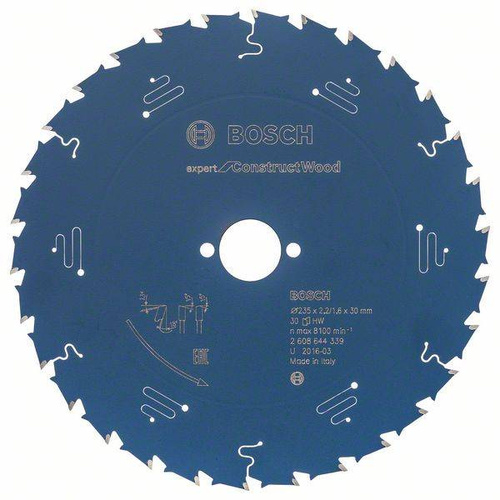 Tarcza Expert for Construct Wood do pił ręcznych 235x30 Bosch 2608644339 - obrazek 1