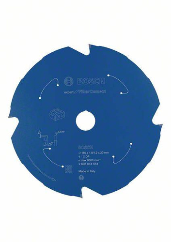 Tarcza Expert for Fibre Cement do bezprzewodowych pił ręcznych 160x20 Bosch 2608644554 - obrazek 1