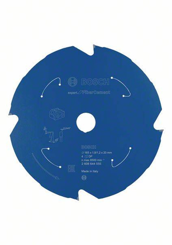 Tarcza Expert for Fibre Cement do bezprzewodowych pił ręcznych 165x20 Bosch 2608644555 - obrazek 1