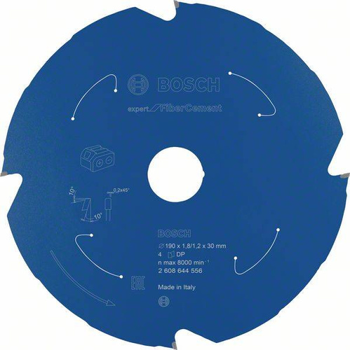 Tarcza Expert for Fibre Cement do bezprzewodowych pił ręcznych 190x30 Bosch 2608644556 - obrazek 1