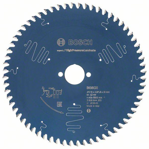 Tarcza Expert for High Pressure Laminate do pił kątowych 216x30 Bosch 2608644355 - obrazek 1