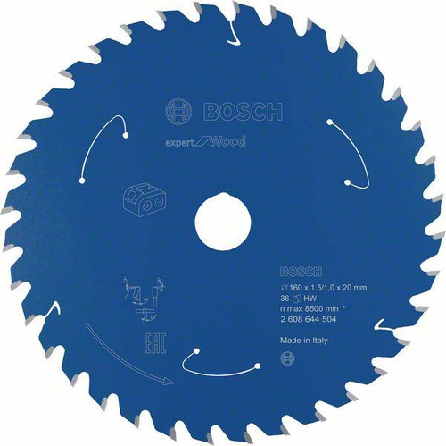 Tarcza Expert for Wood do bezprzewodowych pił ręcznych 160x20 Bosch 2608644504 - obrazek 1