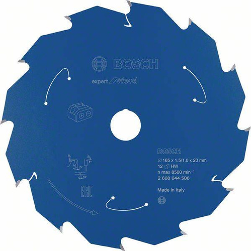 Tarcza Expert for Wood do bezprzewodowych pił ręcznych 165x20 Bosch 2608644506 - obrazek 1