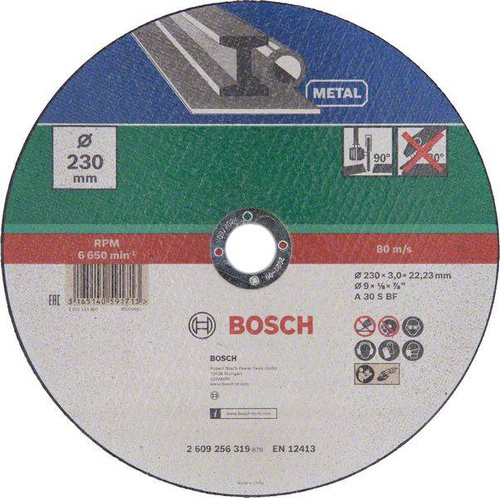 Tarcza do cięcia metalu Bosch A 30 S BF 230×22.23 2609256319