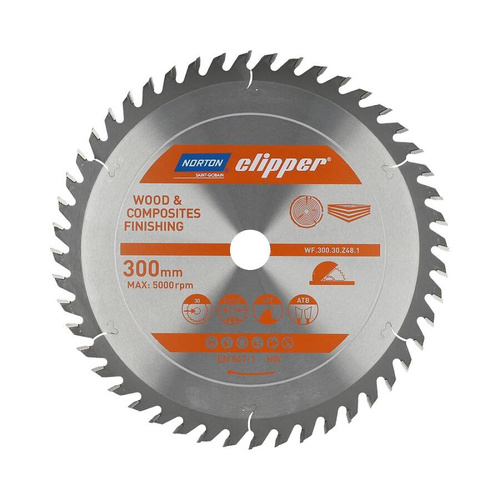 Tarcza do drewna Norton Clipper 300x3.2/2.2x30 Z48 - obrazek 1