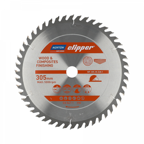 Tarcza do drewna Norton Clipper 305x3.2/2.2x30 Z48 - obrazek 1
