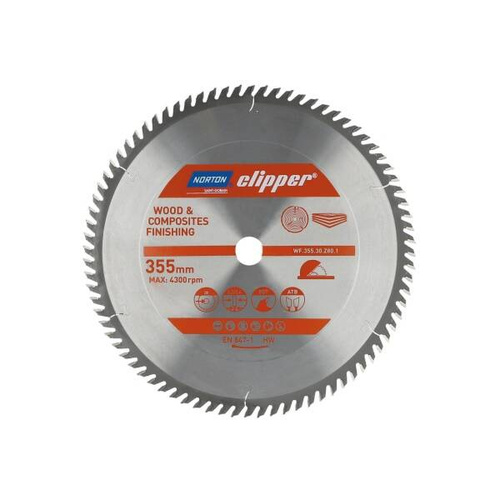 Tarcza do drewna Norton Clipper TCT 355x30 70184608127 - obrazek 1
