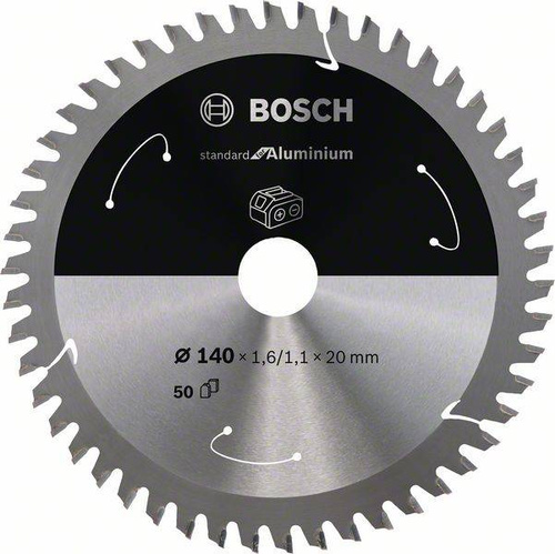 Tarcza do piły tarczowej bezprzewodowej Standard for Aluminium 140 × 1,6 / 1 × 20 T50 Bosch 2608837755 - obrazek 1