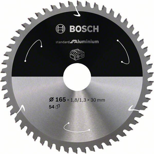 Tarcza do piły tarczowej bezprzewodowej Standard for Aluminium 165 × 1,8 / 1,3 × 30 T54 Bosch 2608837764 - obrazek 1