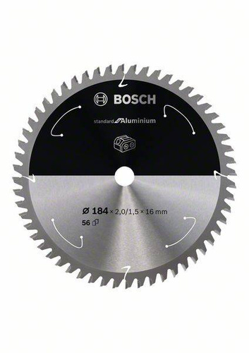 Tarcza do piły tarczowej bezprzewodowej Standard for Aluminium 184 × 2 / 1,5 × 16 T56 Bosch 2608837767 - obrazek 1