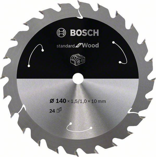 Tarcza do piły tarczowej bezprzewodowej Standard for Wood 140 × 1,5/1x10 T24 Bosch 2608837669 - obrazek 1