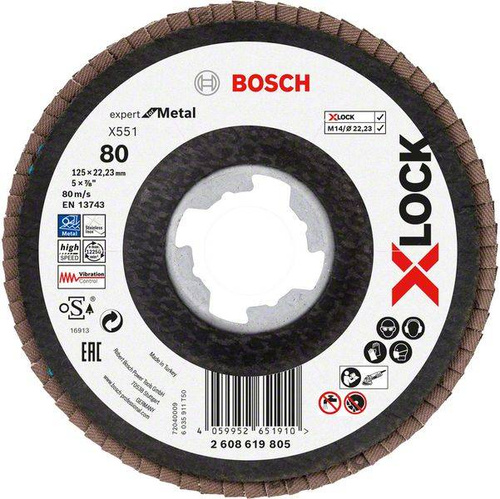 Tarcza listkowa X551 Expert for Metal 125×22,23×80 Bosch 2608619805