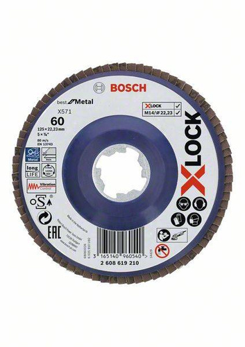 Tarcza listkowa X571 Best for Metal X-LOCK, wersja prosta 125x22,23x60 Bosch 2608619210 - obrazek 1